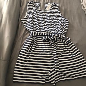 LOFT Beach Tie Waist Romper